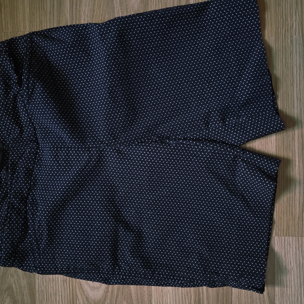 Hilary Radley Navy and White Patterned Shorts